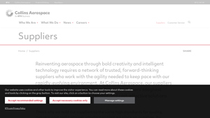 Suppliers - Collins Aerospace - aerospace manufacturer