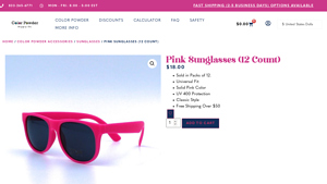 Pink Sunglasses For Sale - Bulk | Color Powder Supply Co. - pink sunglasses bulk