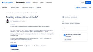 Creating unique stickies in bulk? - Atlassian Community - personalized sticky notes bulk