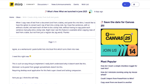 Wish: Create sticky notes from bulk text paste - Miro Community - sticky notes bulk
