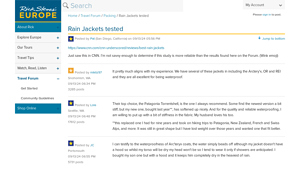 Rain Jackets tested - Rick Steves Travel Forum - best raincoat for men company