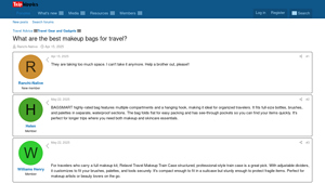 What are the best makeup bags for travel? - Triphippies Forum - makeup bag bulk