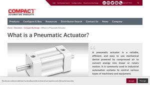 Pneumatic Actuator: A Comprehensive Guide | Compact Automation - pneumatic actuator factory