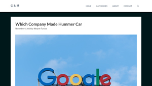 Which Company Made Hummer Car - C & M - hummer manufacturer