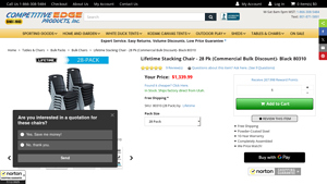Lifetime 80310 Black Stacking Chairs | Bulk 28 Pack - stackable chairs bulk