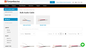 Bulk Audio Cable - Comprehensive Connectivity Company - audio cable bulk