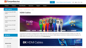 HDMI Cables - Comprehensive Connectivity Company - hdmi to hdmi cable factory