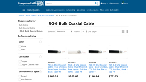 RG-6 Bulk Coaxial Cable - rg6 bulk