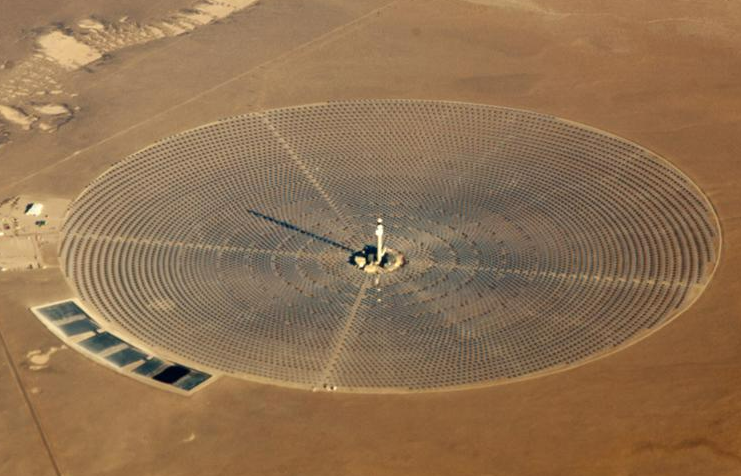 A relevant stock photo of concentrated solar power china in a typical setting.