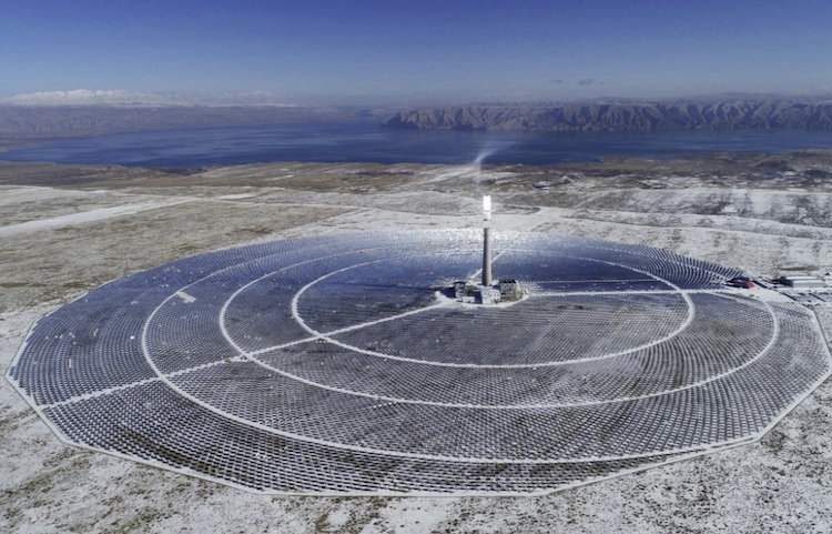 A relevant stock photo of concentrated solar power china in a typical setting.