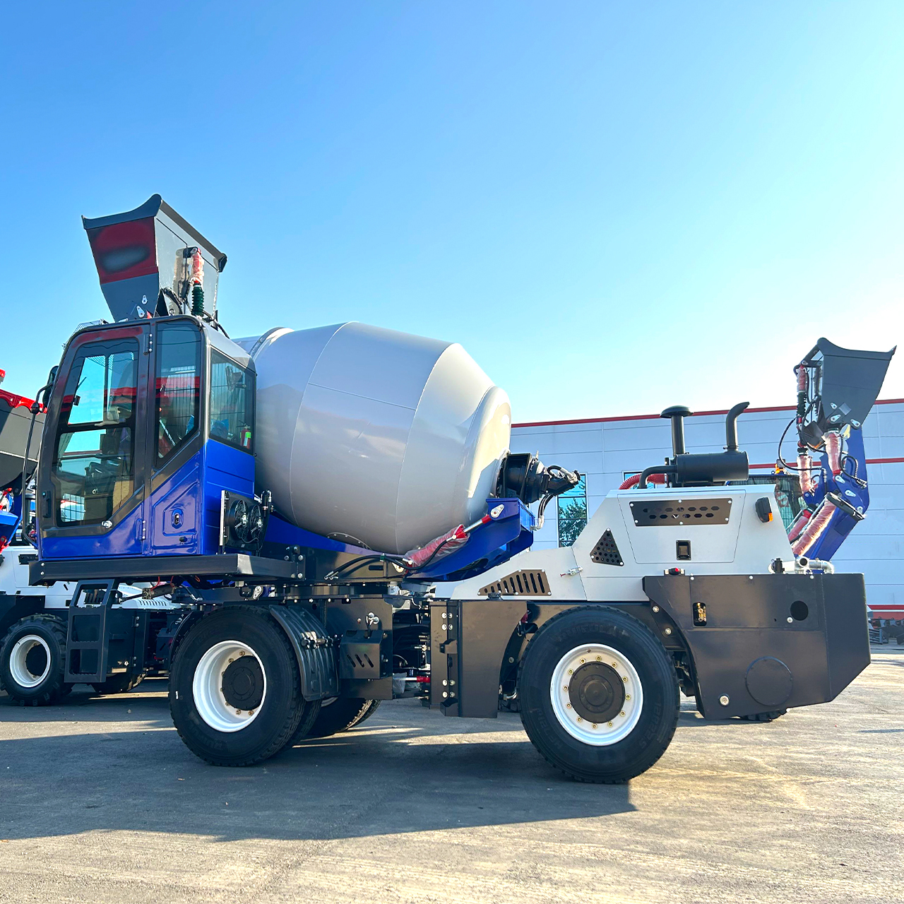 A relevant stock photo of concrete mixer truck supplier in a typical setting.
