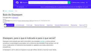 Diazepam: bula, para que serve e como usar | CR - Consulta Remédios - valium manufacturer