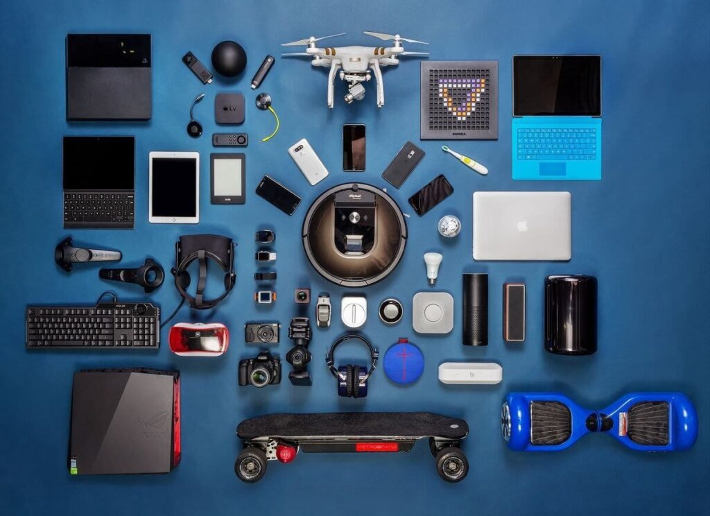 A relevant stock photo of consumer electronics supplier in a typical setting.