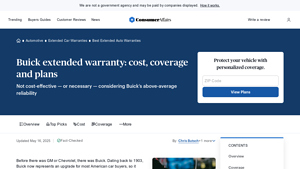 Buick extended warranty: cost, coverage and plans - ConsumerAffairs - buick manufacturer warranty