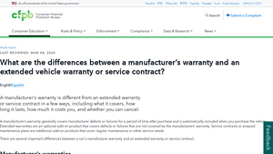What are the differences between a manufacturer's warranty and an ... - used car manufacturer warranty