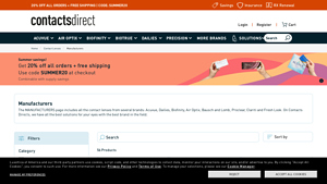 Manufacturers - ContactsDirect - contact lens manufacturer