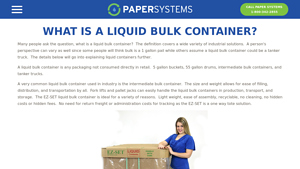 What is a Liquid Bulk Container? - Paper Systems - liquid bulk