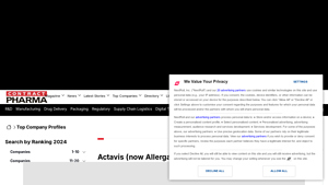 Actavis (now Allergan) - Contract Pharma - actavis drug manufacturer