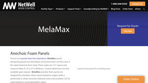 MelaMax Acoustic Foam Blocks - NetWell | Noise Control - acoustic foam panels bulk