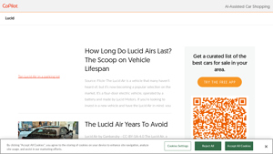 Lucid - CoPilot for Car Shopping - lucid air car company