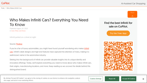 Who Makes Infiniti Cars? Everything You Need To Know - infiniti automobile manufacturer