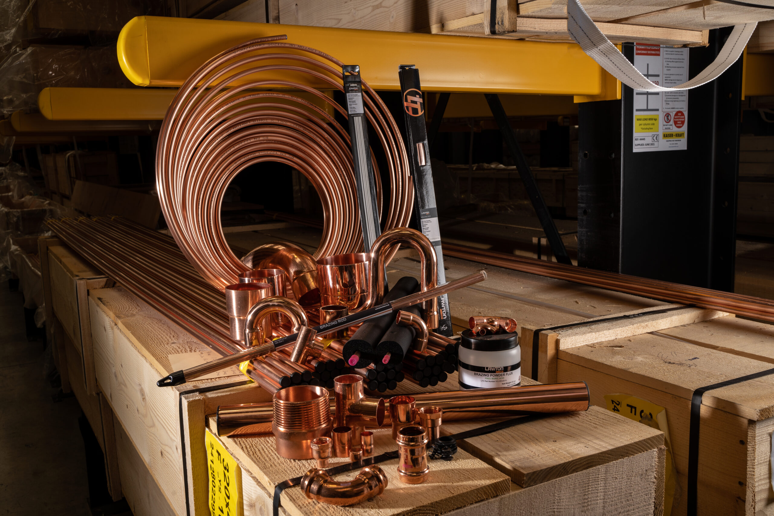 A relevant stock photo of copper tube manufacturer in a typical setting.