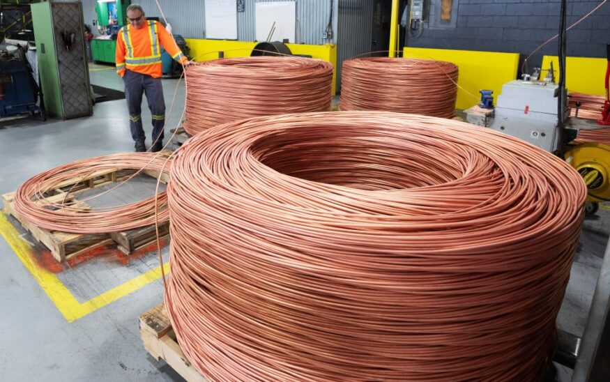 A relevant stock photo of copper wire supplier in a typical setting.