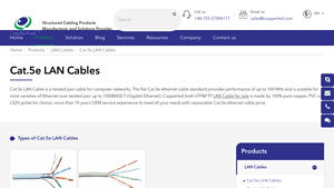 Cat.5e LAN Cables - Copperled - cat5e cable factory
