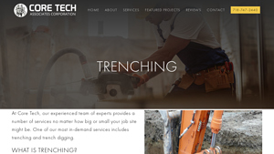 Trenching Services NYC - Core Tech Associates Corporation - trenching company