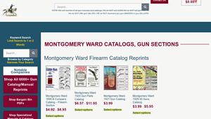 MONTGOMERY WARD CATALOGS, GUN SECTIONS - Cornell Publications - montgomery ward manufacturer