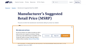 Manufacturer's Suggested Retail Price (MSRP) - manufacturer suggested retail price
