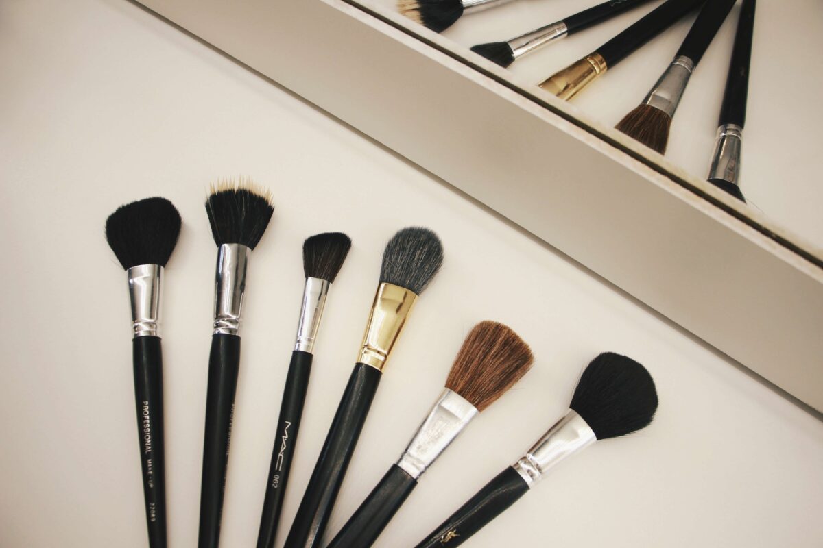 A relevant stock photo of cosmetic brushe manufacturer in a typical setting.
