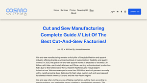 Cut and Sew Manufacturing Complete Guide // List Of The Best Cut-And ... - cut and sew manufacturer