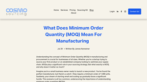 What Does Minimum Order Quantity (MOQ) Mean For Manufacturing - min per manufacturer
