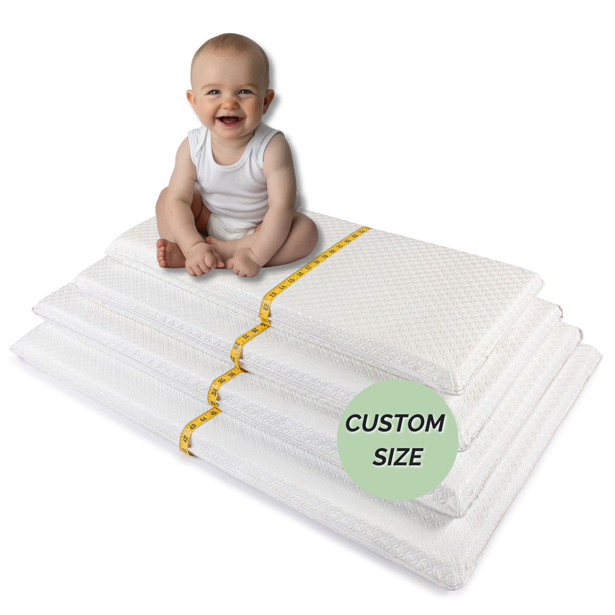 A relevant stock photo of cot mattress custom in a typical setting.