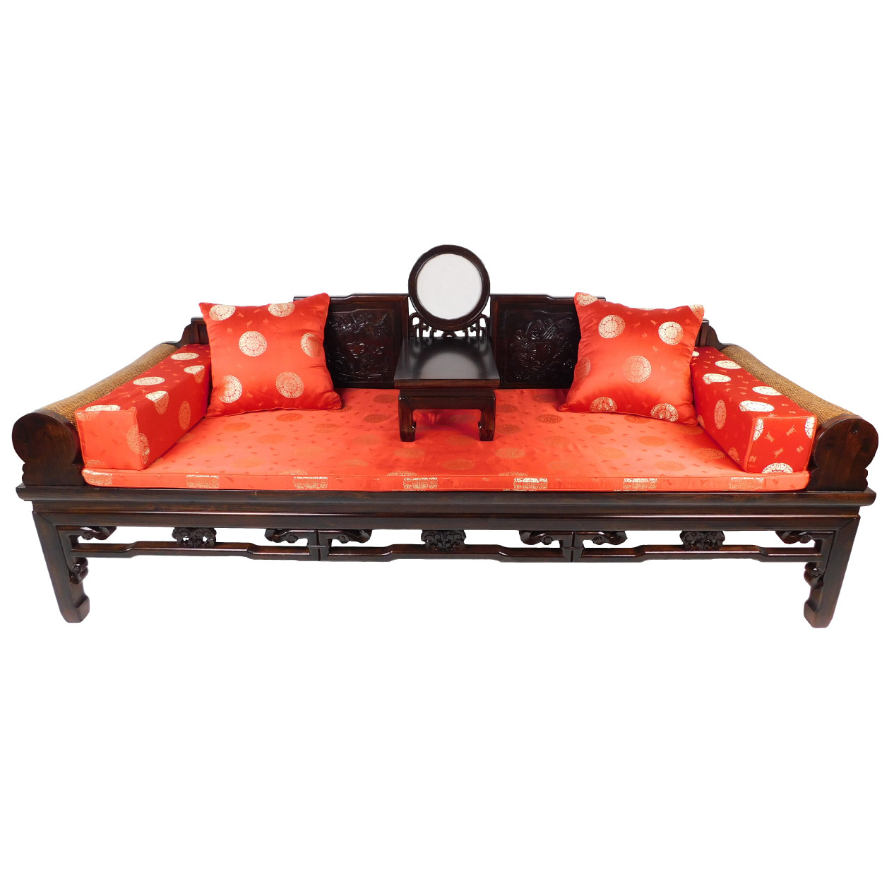 A relevant stock photo of couch china in a typical setting.