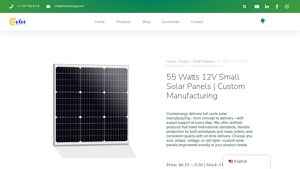 55 Watts 12V Small Solar Panels | Custom Manufacturing - mini solar panel factory