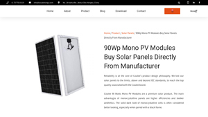 90Wp Mono PV Modules Buy Solar Panels Directly From Manufacturer - buy solar panels direct from manufacturer