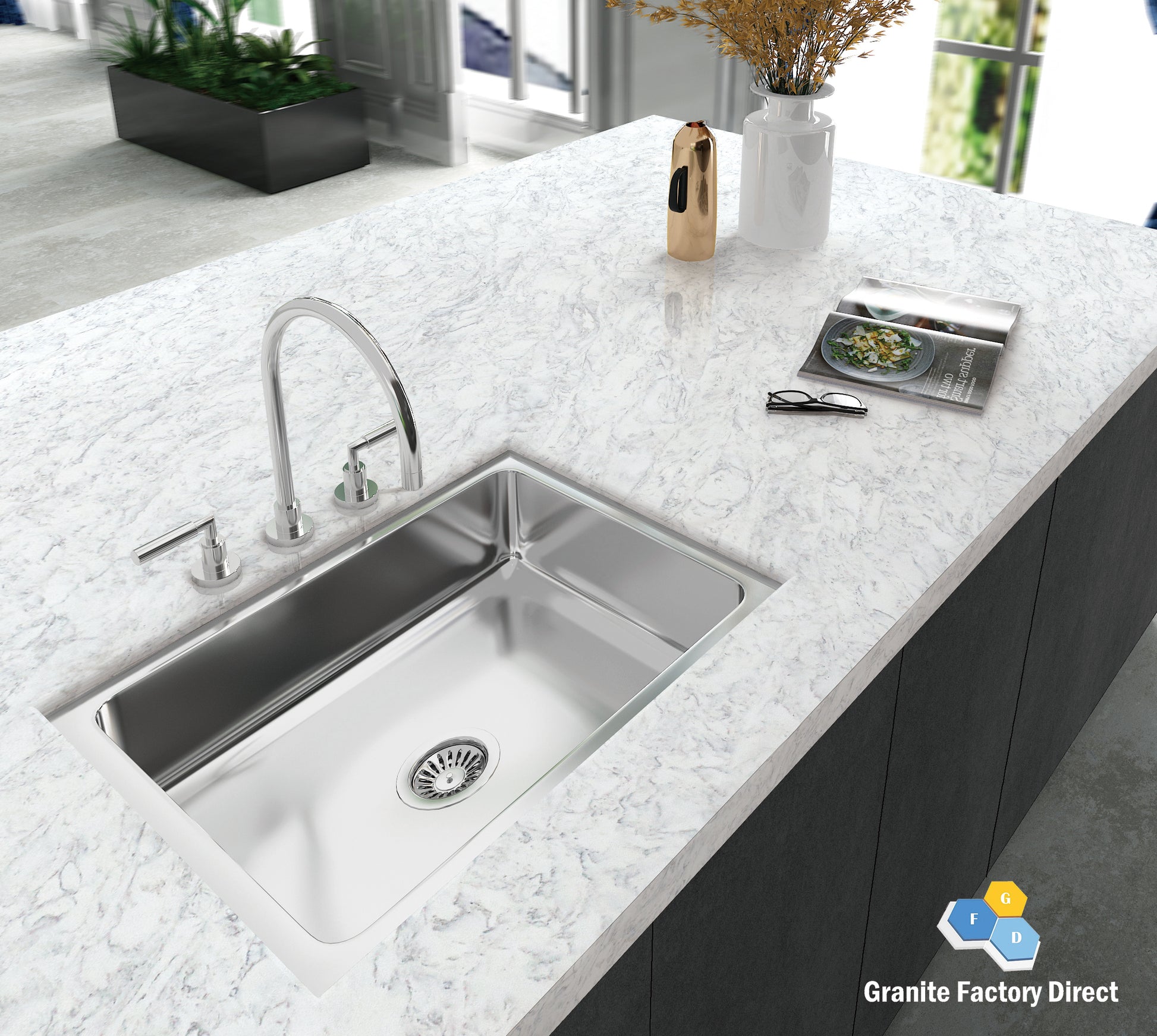 A relevant stock photo of countertop manufacturer in a typical setting.