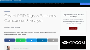 Cost of RFID Tags vs Barcodes: Comparison & Analysis - CPCON - rfid stickers bulk