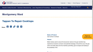 Montgomery Ward | CPSC.gov - montgomery ward manufacturer