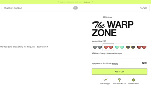The Warp Zone Black Cherry Red Wraparound Sunglasses - red sunglasses bulk