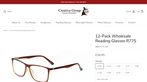 12-Pack Wholesale Reading Glasses R775 - Creative Group - reading glasses bulk