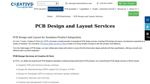 PCB Design and Layout Services - Creative Hi-Tech Ltd. - pcb layout factory