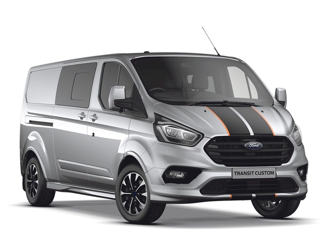 A relevant stock photo of crew cab custom in a typical setting.