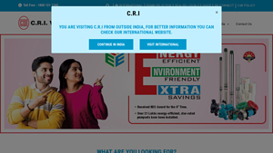 Pumps Manufactures in India - CRI Pumps - pump manufacturer