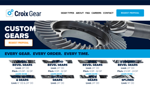 Custom Gear Manufacturer | Custom Gear Cutting | Croix Gear - custom gear manufacturer