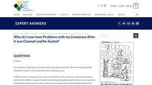 Why do I now have Problems with my Limestone After it was ... - limestone tiles factory