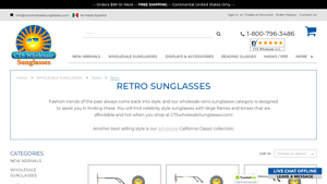 Wholesale Retro Sunglasses - CTSWholesaleSunglasses.com - retro sunglasses bulk