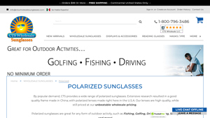 Wholesale Polarized Sunglasses | CTSwholesaleSunglasses.com - white sunglasses bulk
